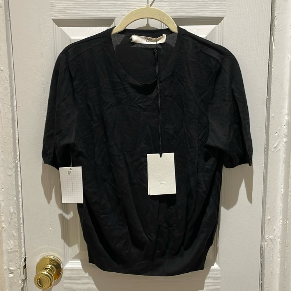 Arch The Silk mix crewneck short sleeve top